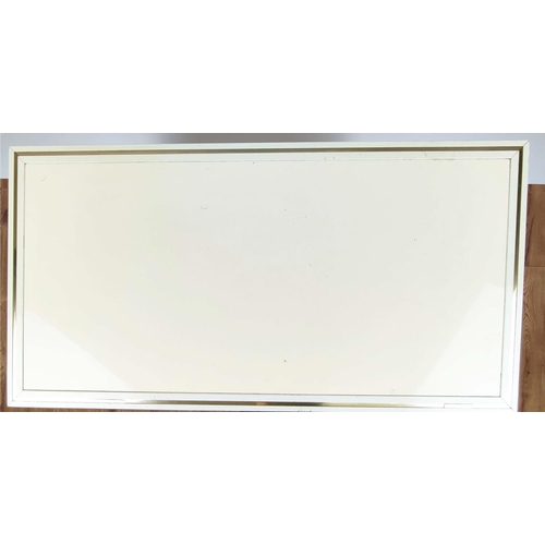 320 - PIERRE VANDEL SIDE CABINET, 91cm x 71cm H x 45cm, cream finish, bears plaque.