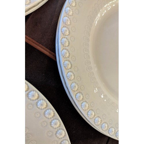 30 - DINNER SERVICE, Bordallo Pinneiro, ten place setting, ten dinner plates, ten side plate, ten salad p... 