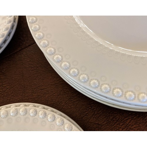 30 - DINNER SERVICE, Bordallo Pinneiro, ten place setting, ten dinner plates, ten side plate, ten salad p... 