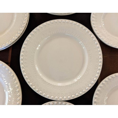 30 - DINNER SERVICE, Bordallo Pinneiro, ten place setting, ten dinner plates, ten side plate, ten salad p... 