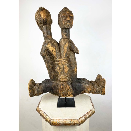 32 - JANUS LOBI FIGURE, from Ivory Coast. 72cm H