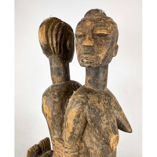 32 - JANUS LOBI FIGURE, from Ivory Coast. 72cm H