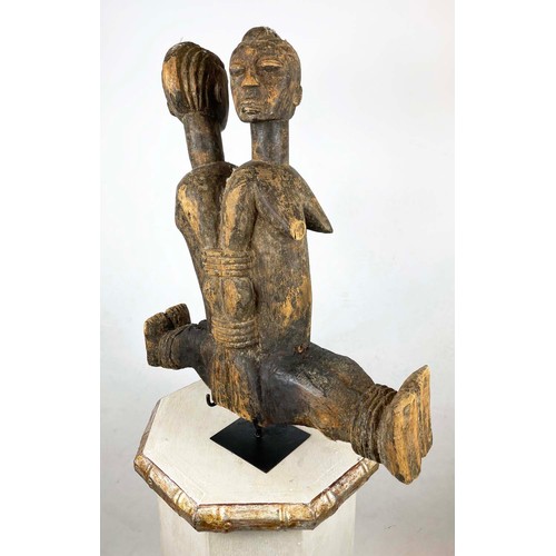 32 - JANUS LOBI FIGURE, from Ivory Coast. 72cm H