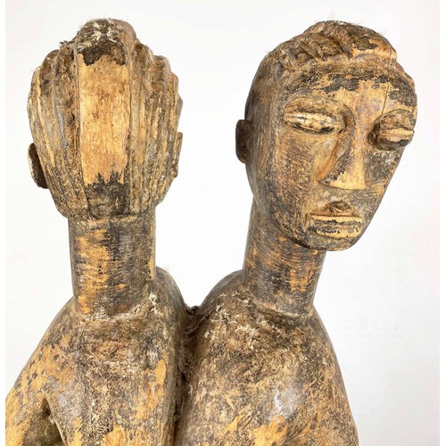 32 - JANUS LOBI FIGURE, from Ivory Coast. 72cm H