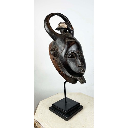 38 - YAOURE BIRD MASK, from Ivory Coast. 55cm H