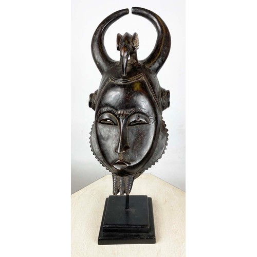 38 - YAOURE BIRD MASK, from Ivory Coast. 55cm H