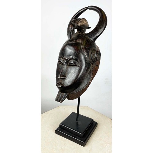 38 - YAOURE BIRD MASK, from Ivory Coast. 55cm H