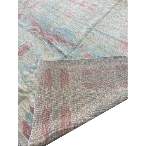 81 - FINE ARTS AND CRAFTS DESIGN OUSHAK CARPET, 345cm x 252cm.