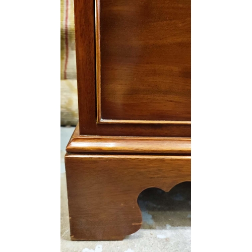 143 - CHEST, 72cm W x 42cm D x 75cm H, Georgian style mahogany, with a hidden upper drawer with compartmen... 