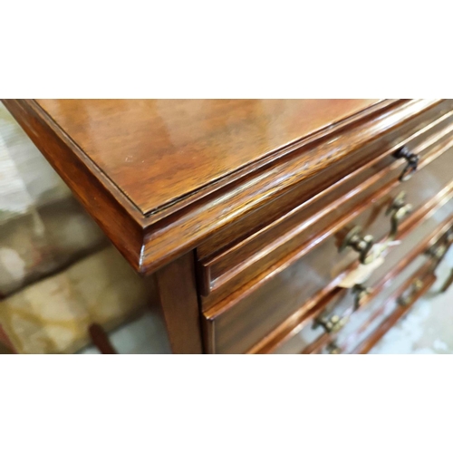 143 - CHEST, 72cm W x 42cm D x 75cm H, Georgian style mahogany, with a hidden upper drawer with compartmen... 