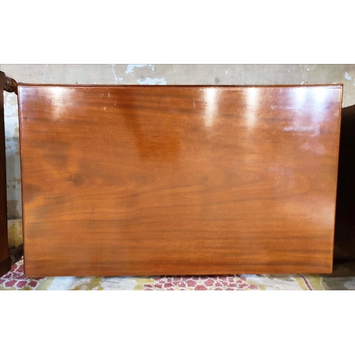 143 - CHEST, 72cm W x 42cm D x 75cm H, Georgian style mahogany, with a hidden upper drawer with compartmen... 