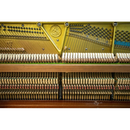 145 - BECHSTEIN WALTER CAVE MODEL UPRIGHT PIANO, 131cm H x 153cm W x 66cm D, Arts and Crafts mahogany.