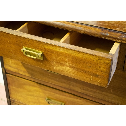 223 - CHEST, 92cm H x 104cm W x 54cm D, 20th century with five drawers.