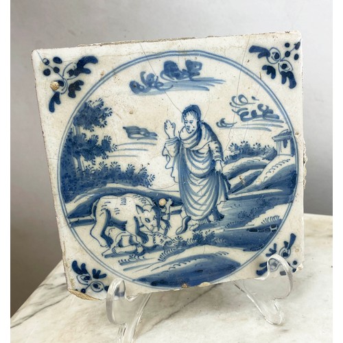 19 - COLLECTION OF DELFT TILES, 17th/18th century. (Qty)