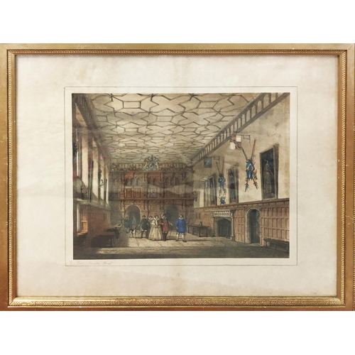 25 - AFTER JOSEPH NASH (1808-1878) 'Knowle House Interiors' a set of five colour lithographs, each 59cm x... 