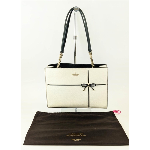 KATE SPADE CHERRY STREET PHOEBE BAG two top leather and chain