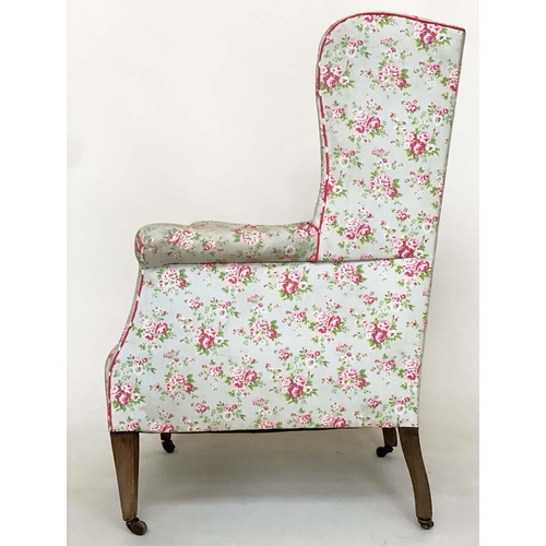 152 - ARMCHAIR, early 20th century Edwardian with Cath Kidston fabric upholstery, 69cm W.