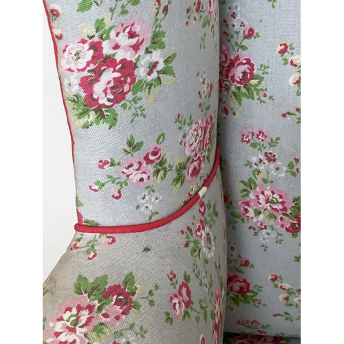 152 - ARMCHAIR, early 20th century Edwardian with Cath Kidston fabric upholstery, 69cm W.