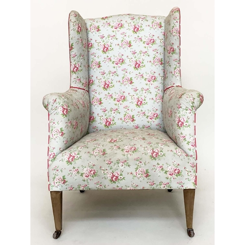 152 - ARMCHAIR, early 20th century Edwardian with Cath Kidston fabric upholstery, 69cm W.