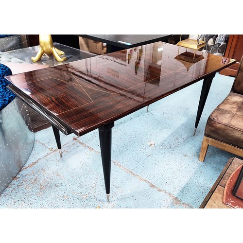 422 - DINING TABLE, 1950's Italian style, 168.5cm x 87.5cm x 77cm.