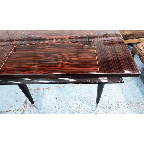 422 - DINING TABLE, 1950's Italian style, 168.5cm x 87.5cm x 77cm.