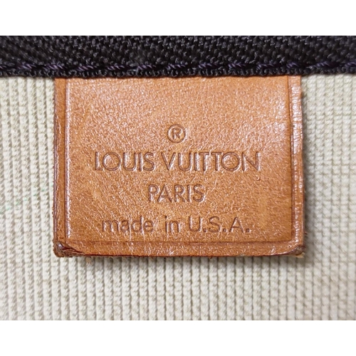 165 - LOUIS VUITTON SOFT SUITCASE, made for Louis Vuitton Paris in USA, monogram canvas with leather trims... 