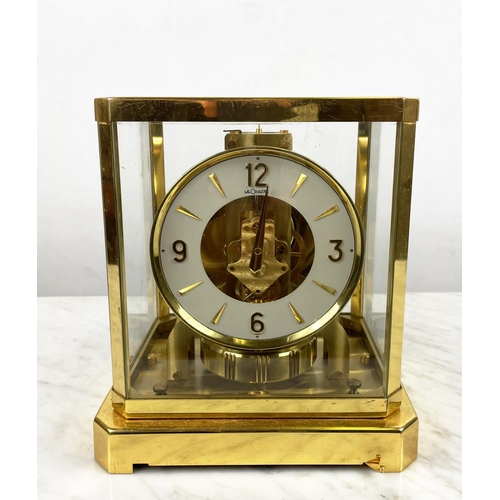 34 - JAEGER LE COULTRE ATMOS CLOCK, mid 20th century serial number 173430, 23cm H x 21cm x 16cm diam.