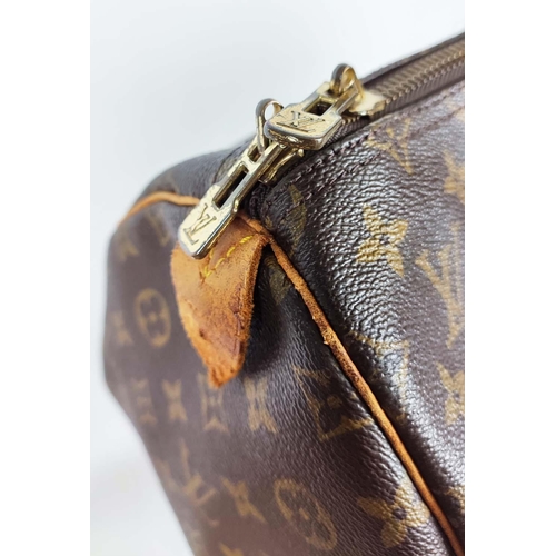 168 - LOUIS VUITTON KEEPALL 55, monogram coated canvas with leather handles and all around trims, padlock,... 