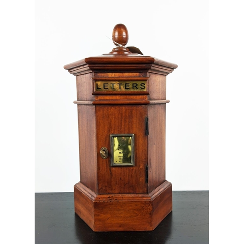 479 - TABLE TOP POST BOX, Victorian country house style design, 46cm H x approx.