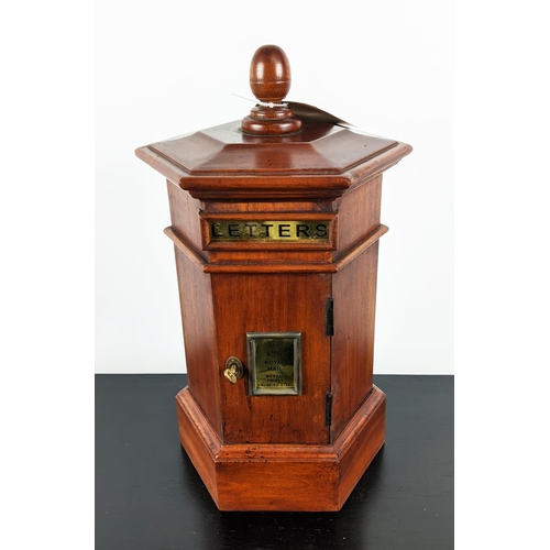 479 - TABLE TOP POST BOX, Victorian country house style design, 46cm H x approx.