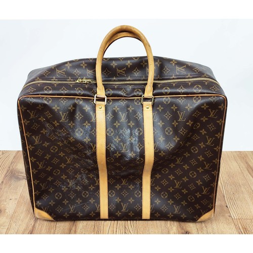 166A - LOUIS VUITTON SIRIUS 55 SUITCASE, made in France, monogram coated canvas with leather handles and al... 