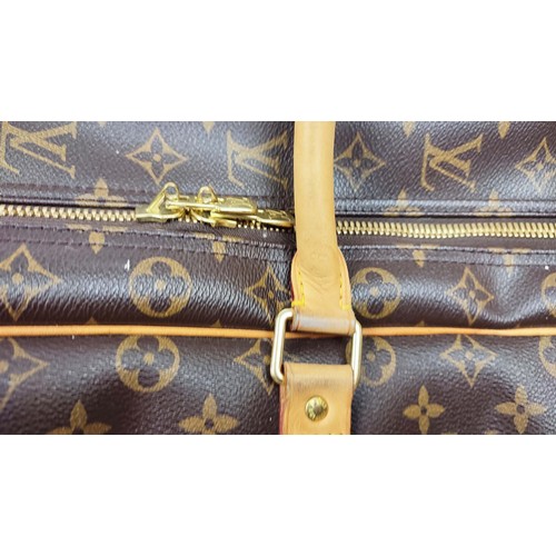 166A - LOUIS VUITTON SIRIUS 55 SUITCASE, made in France, monogram coated canvas with leather handles and al... 