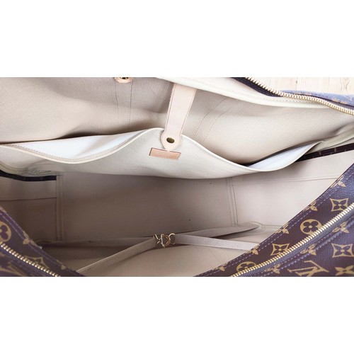 166A - LOUIS VUITTON SIRIUS 55 SUITCASE, made in France, monogram coated canvas with leather handles and al... 