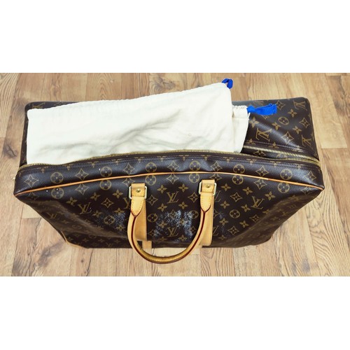 166A - LOUIS VUITTON SIRIUS 55 SUITCASE, made in France, monogram coated canvas with leather handles and al... 