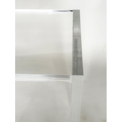 120 - LUCITE CONSOLE TABLE BY CAREW JONES, contemporary rectangular, 150cm x 38cm x 78cm H.