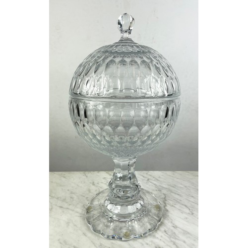 30 - WILLIAM YEOWARD, Salome covered centre piece, cut crystal, RRP £6.265, 50cm H.