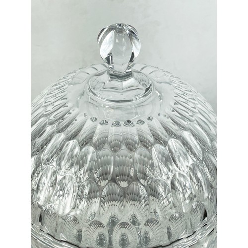 30 - WILLIAM YEOWARD, Salome covered centre piece, cut crystal, RRP £6.265, 50cm H.