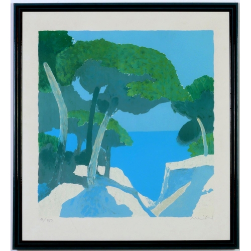 510 - ROGER MUHL, Cote d'Azur, handsigned and numbered colour lithograph, limited edition 150, 63cm x 58.5... 