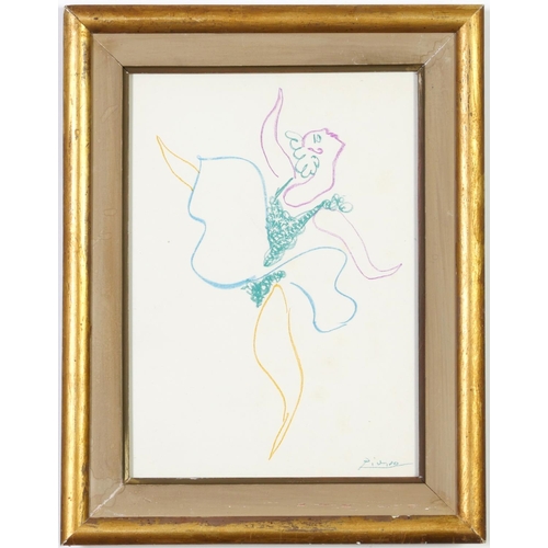 521 - PABLO PICASSO, 'Le ballet, signed in the plate, 1954 original lithograph, printed by Mourlot: Bloch ... 