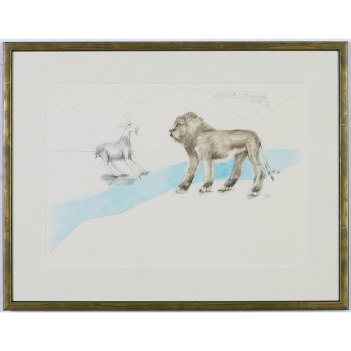 529 - ELISABETH FRINK, Aesops Fables, edition size 250, a set of four, off-set lithographs, 25cm  x 36.5cm... 