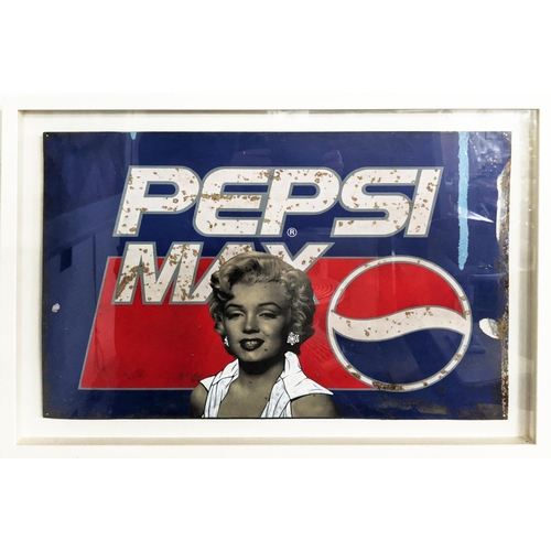 91 - PAKPOOM SILAPHAN 'MARILYN MONROE ON PEPSI', 40cm x 61cm, framed.