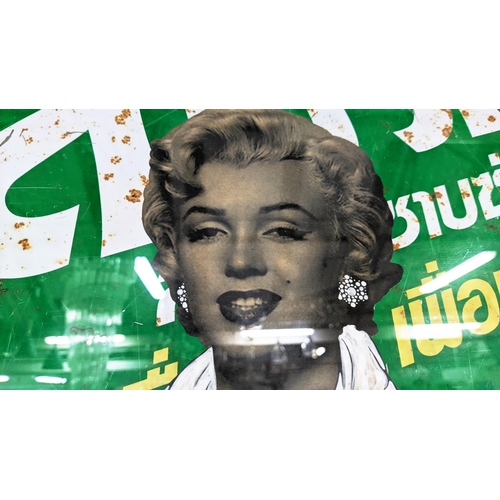 92 - PAKPOOM SILAPHAN 'Marilyn Monroe on Sprite', 40cm x 61cm, framed.