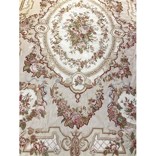 102 - AUBUSSON CARPET, 271cm x 178cm.