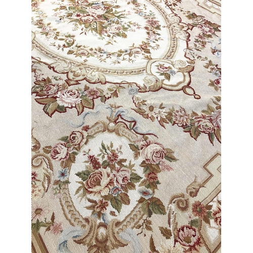 102 - AUBUSSON CARPET, 271cm x 178cm.