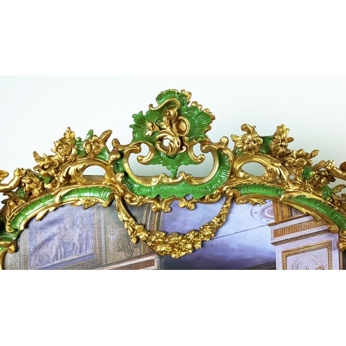 140 - ROMANTICISM PRINTS, 150cm x 95cm, a set of two in gilt frames, one with green detail. (2)