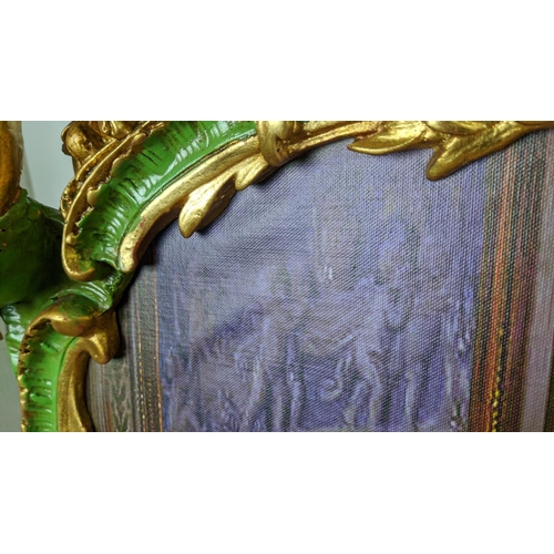 140 - ROMANTICISM PRINTS, 150cm x 95cm, a set of two in gilt frames, one with green detail. (2)