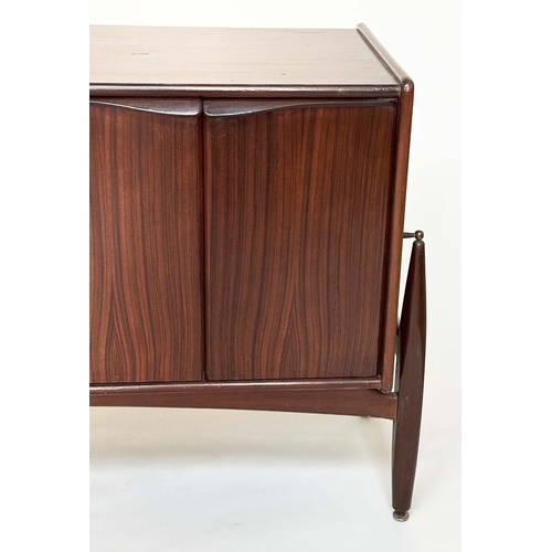 285 - SIDEBOARD, mid 20th century teak Danish style with drawers and doors, 184cm W x 78cm H x 46cm D.