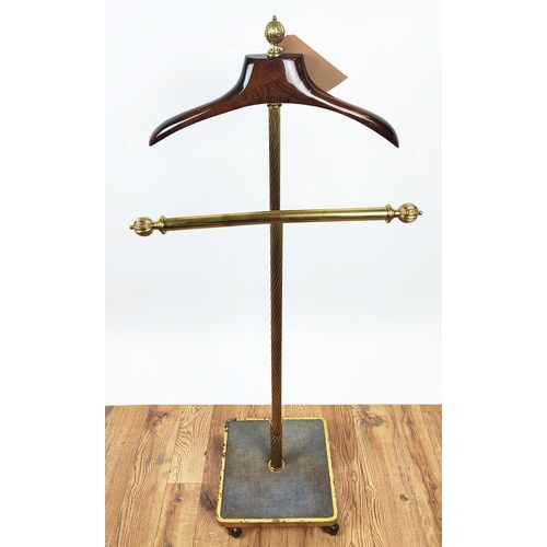 300 - VALET STAND, vintage 20th century on castors, 113cm H.