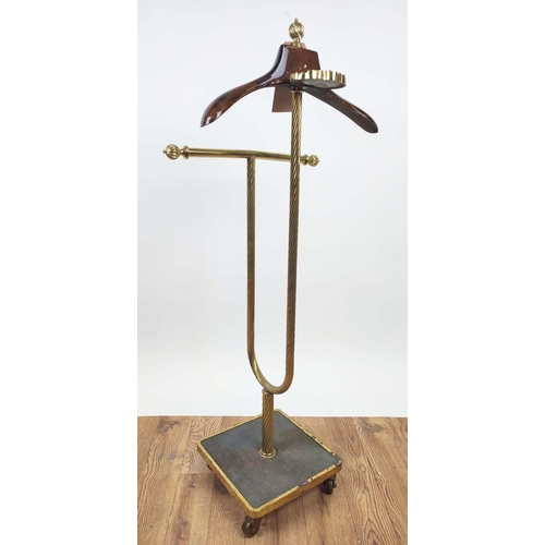 300 - VALET STAND, vintage 20th century on castors, 113cm H.