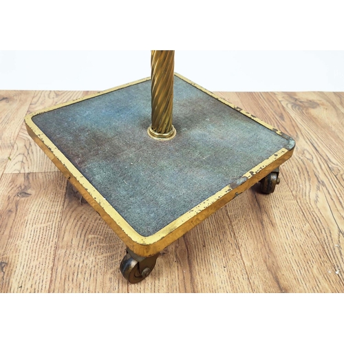 300 - VALET STAND, vintage 20th century on castors, 113cm H.